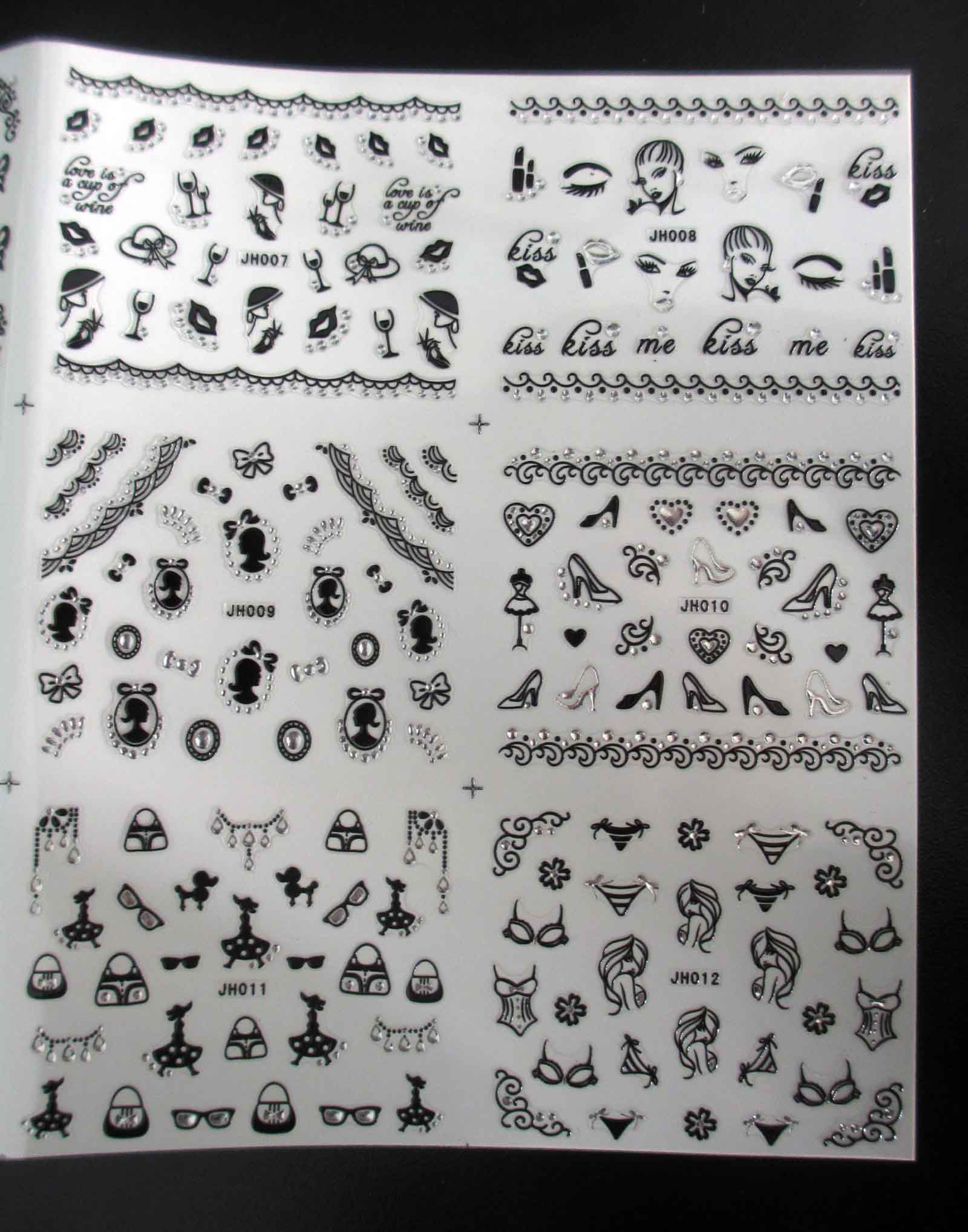 Nail Stickers Sheet 2